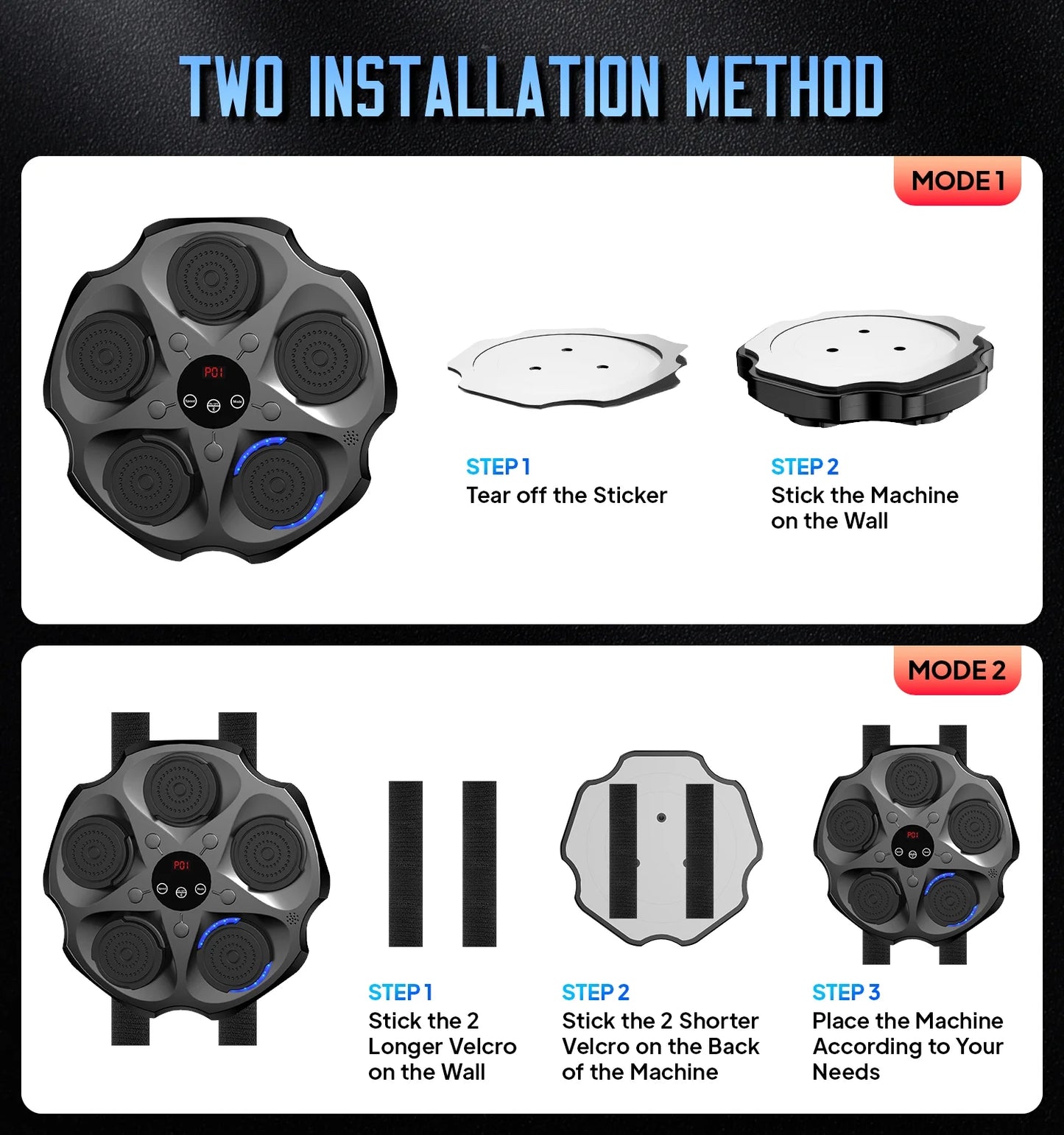 Smart Boxing™ Bluetooth Music Boxing Machine With Gloves