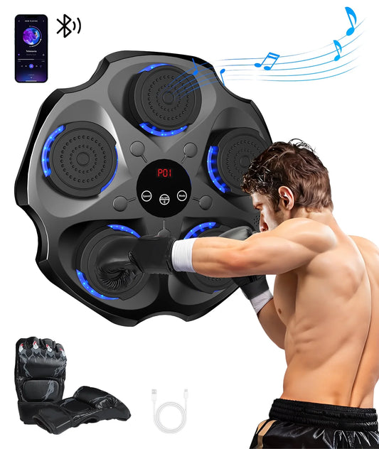 Smart Boxing™ Bluetooth Music Boxing Machine With Gloves